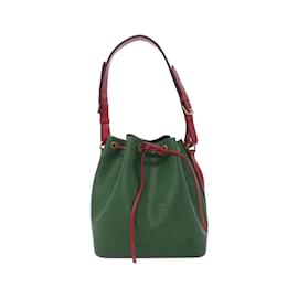Louis Vuitton-Louis Vuitton Epi Petit Noe M44147 Shoulder Bag-Red,Green