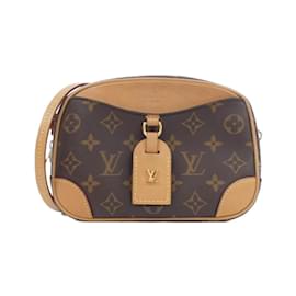 Louis Vuitton-Louis Vuitton Monogram Deauville Mini Shoulder Bag-Brown,Monogram