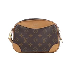 Louis Vuitton-Louis Vuitton Monogram Deauville Mini Shoulder Bag-Brown,Monogram