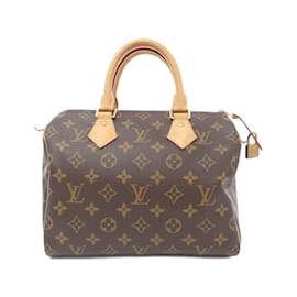 Louis Vuitton-Louis Vuitton Monogram Speedy 25cm Boston Bag-Brown,Monogram