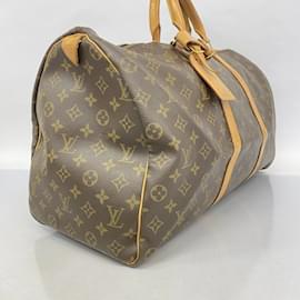 Louis Vuitton-Louis Vuitton Monogram Keepall 50 Boston Bag-Brown