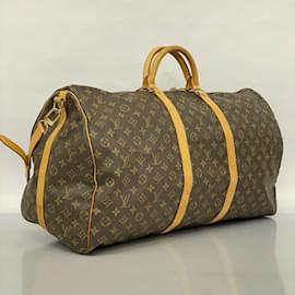 Louis Vuitton-Louis Vuitton Boston Bag Monogram Keepall Bandouliere 60-Brown