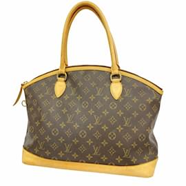 Louis Vuitton-Louis Vuitton Monogram Lockit Horizontal Handbag-Brown