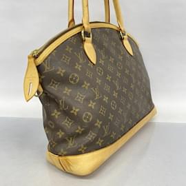 Louis Vuitton-Louis Vuitton Monogram Lockit Horizontal Handbag-Brown