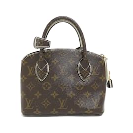 Louis Vuitton-Louis Vuitton Shiny Monogram Lockit BB Handbag-Brown