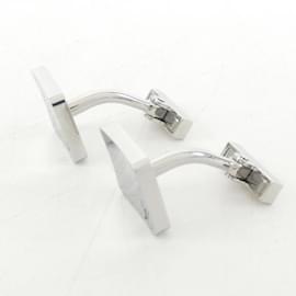 Louis Vuitton-Louis Vuitton Silver Cufflinks-Silvery