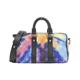 Louis Vuitton-Louis Vuitton Monogram Sunset Keepall XS M80953 Boston Bag-Pink,Blue