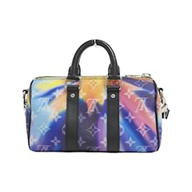 Louis Vuitton-Louis Vuitton Monogram Sunset Keepall XS M80953 Boston Bag-Pink,Blue