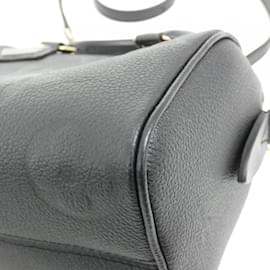 Louis Vuitton-Louis Vuitton Monogram Empreinte Speedy Bandouliere Boston Bag-Black
