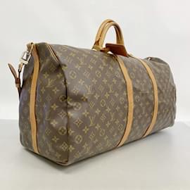 Louis Vuitton-Louis Vuitton Boston Bag Monogram Keepall Bandouliere 60-Brown