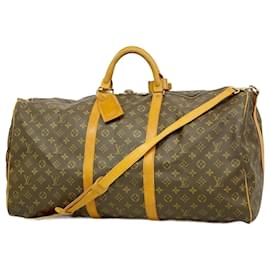 Louis Vuitton-Louis Vuitton Boston Bag Monogram Keepall Bandouliere 60-Brown