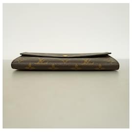 Louis Vuitton-Louis Vuitton Long Wallet Monogram Portefeuille Sarah M61734-Brown