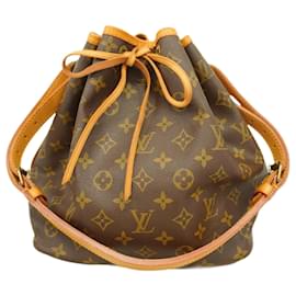 Louis Vuitton-Louis Vuitton Monogram Petit Noe Shoulder Bag-Brown