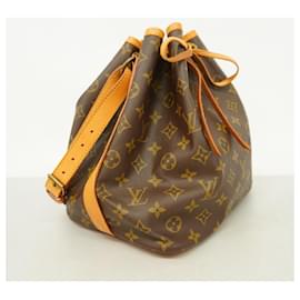 Louis Vuitton-Louis Vuitton Monogram Petit Noe Shoulder Bag-Brown