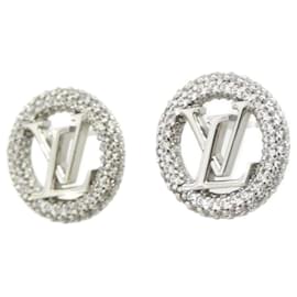 Louis Vuitton-Louis Vuitton Earrings Louise by Night M00756-Silvery