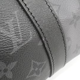 Louis Vuitton-Louis Vuitton Monogram Eclipse Reverse Keepall Bandouliere 50cm Boston Bag-Black,Grey