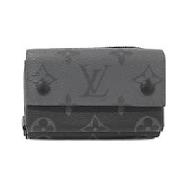 Louis Vuitton-Louis Vuitton Monogram Eclipse Reverse Zippy Organizer-Black,Grey