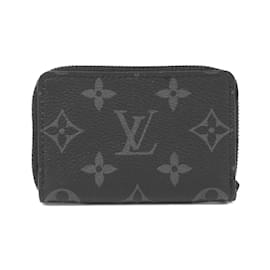 Louis Vuitton-Louis Vuitton Monogram Eclipse Reverse Zippy Organizer-Black,Grey