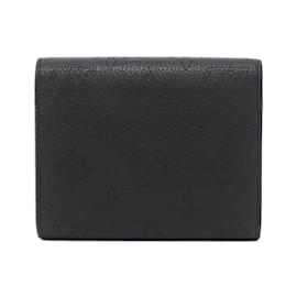 Louis Vuitton-Louis Vuitton Mahina Portefeuille Iris Compact Wallet-Black