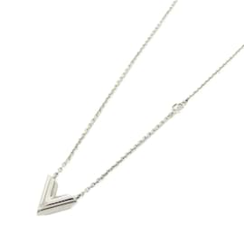 Louis Vuitton-Louis Vuitton Essential V Necklace-Silvery