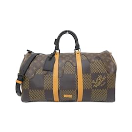 Louis Vuitton-Louis Vuitton Damier Giant Keepall Bandouliere 50cm Boston Bag-Damier ebene