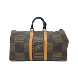 Louis Vuitton-Louis Vuitton Damier Giant Keepall Bandouliere 50cm Boston Bag-Damier ebene