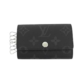Louis Vuitton-Louis Vuitton Monogram Eclipse Key Case-Black