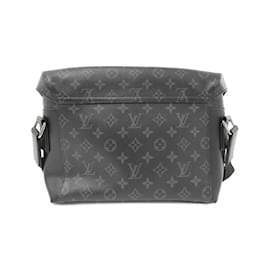 Louis Vuitton-Louis Vuitton Monogram Eclipse Messenger Voyage PM Shoulder Bag-Black
