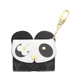 Louis Vuitton-Louis Vuitton Monogram Eclipse Etui Earphones Case-Black