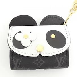 Louis Vuitton-Louis Vuitton Monogram Eclipse Etui Earphones Case-Black