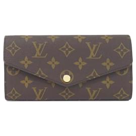 Louis Vuitton-Louis Vuitton Monogram Portefeuille Sarah M62234 Wallet-Brown,Fuschia