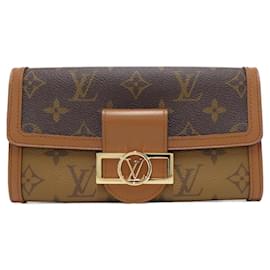 Louis Vuitton-Louis Vuitton Monogram Reverse Portefeuille Sarah Dauphine Wallet-Brown