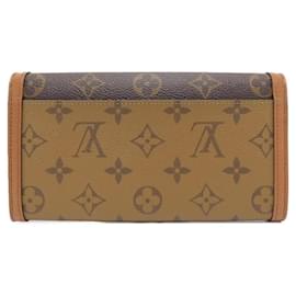 Louis Vuitton-Louis Vuitton Monogram Reverse Portefeuille Sarah Dauphine Wallet-Brown