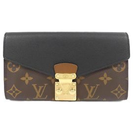 Portafoglio Pallas M58415 Monogramma Louis Vuitton Marrone Nero