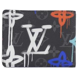 Louis Vuitton-Louis Vuitton Monogram Eclipse Bi-Fold Wallet-Black