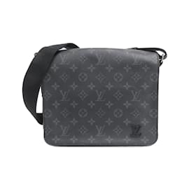 Louis Vuitton-Louis Vuitton Monogram Eclipse District PM Shoulder Bag-Black