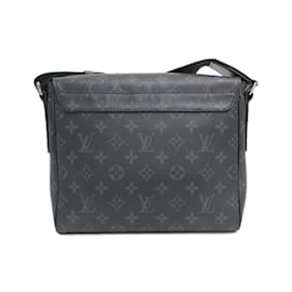 Louis Vuitton-Louis Vuitton Monogram Eclipse District PM Shoulder Bag-Black