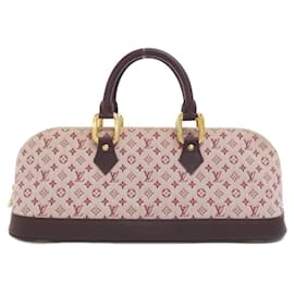 Louis Vuitton-Louis Vuitton Monogram Mini Alma Long Handbag-Red