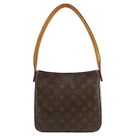 Louis Vuitton-Louis Vuitton Monogram Looping MM M51146 Shoulder Bag-Brown