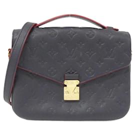 Louis Vuitton-Louis Vuitton Monogram Empreinte Pochette Metis MM M44071 Handbag-Red