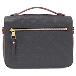 Louis Vuitton-Louis Vuitton Monogram Empreinte Pochette Metis MM M44071 Handbag-Red