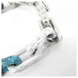 Louis Vuitton-Louis Vuitton Monogram Charm Bracelet-Silvery,Blue