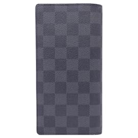 Louis Vuitton-Louis Vuitton Damier Graphite Portefeuille Brazza Wallet-Damier ebene