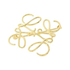 Loewe-Loewe Gold Brooch-Golden