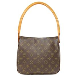 Louis Vuitton-Louis Vuitton M51146 Looping MM Handbag-Monogram