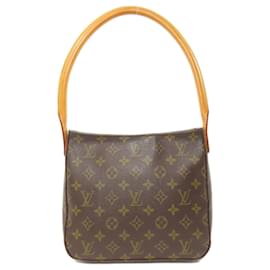 Louis Vuitton-Louis Vuitton M51146 Looping MM Handbag-Monogram