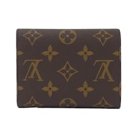 Louis Vuitton-Louis Vuitton Monogram Portefeuille Victorine Wallet-Brown,Fuschia