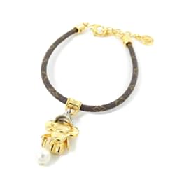 Louis Vuitton-Louis Vuitton Monogram Bracelet Vivienne Basket M8218Z-Brown