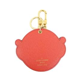 Louis Vuitton-Louis Vuitton Monogram Porte Cle Animal Face Keyring-Brown
