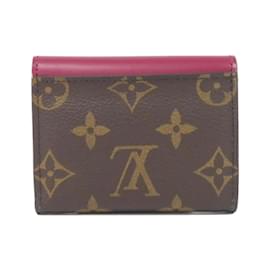 Louis Vuitton-Louis Vuitton Monogram Portefeuille Zoe M62932 Wallet-Brown,Fuschia